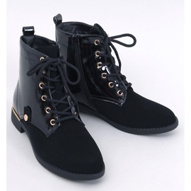 Ninas Bottines à lacets noires le noir 1