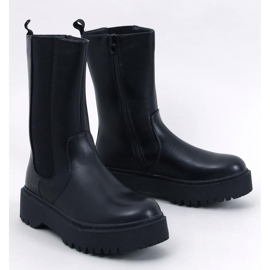 Bottines Chelsea à plateforme Stoute noires le noir 1