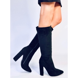 Maureen Bottines noires à talons stables le noir 3