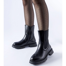 Bottines Pleasanton classiques isolées noires 1