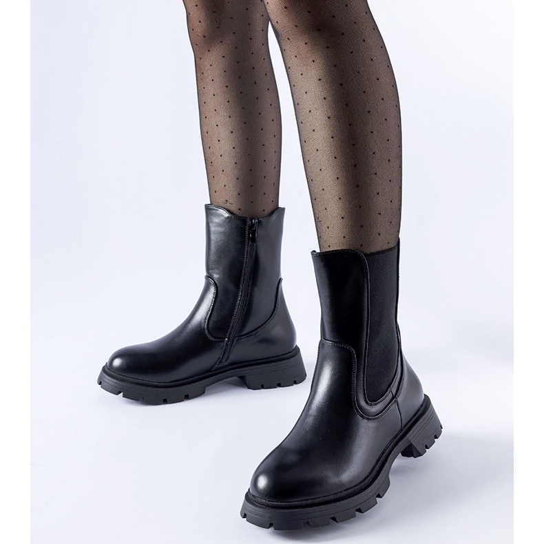 Bottines Pleasanton classiques isolées noires le noir 1