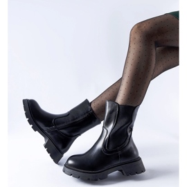 Bottines Pleasanton classiques isolées noires le noir 2