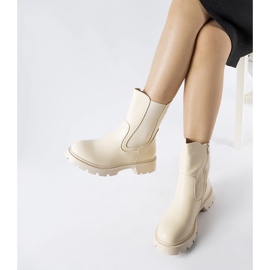Bottines Pleasanton classiques isolées beiges 2