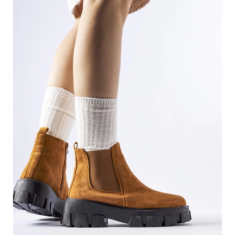 Chaussures basses marron à semelle massive Willo brun 1