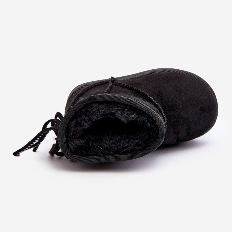 Bottes de neige isolées à franges pour enfants, noir Mikyla le noir 1 Bottes de neige isolées à franges pour enfants, noir Mikyla le noir 1