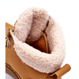 Bottes pour femmes avec manteau brun en peau de mouton 1