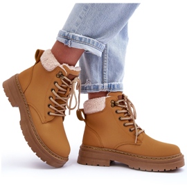 Bottes pour femmes avec manteau brun en peau de mouton 4