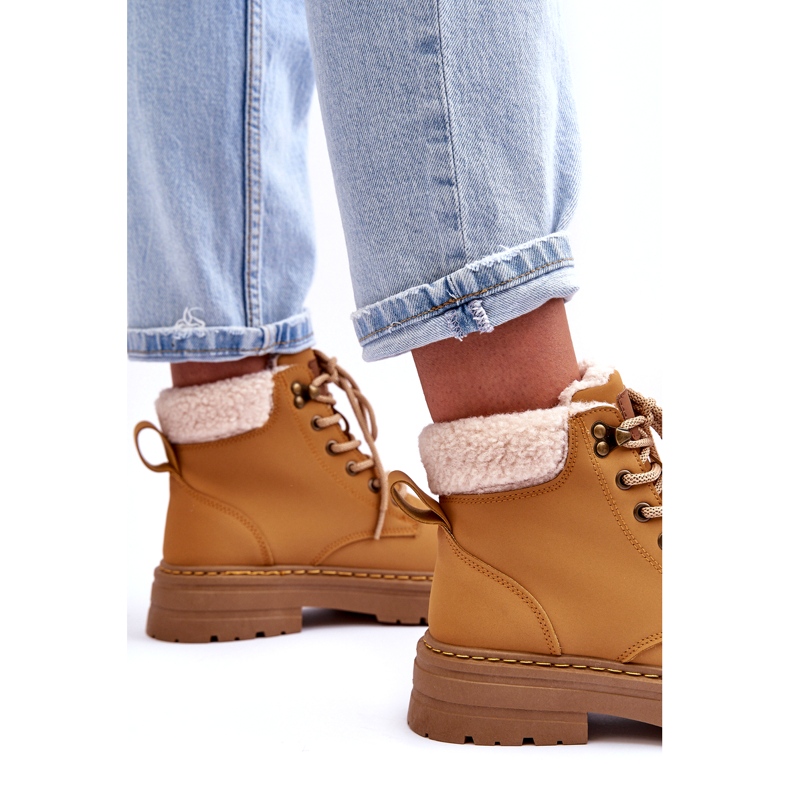 Bottes pour femmes avec manteau brun en peau de mouton 2