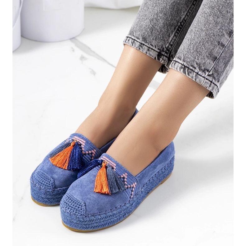 Espadrilles bleues sur la plateforme Pisquid 1