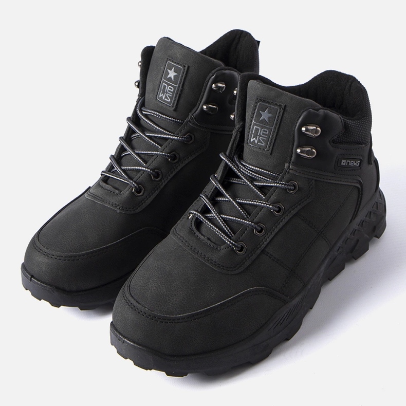 News Chaussures de trekking noires pour hommes de sport par Timoteo 1