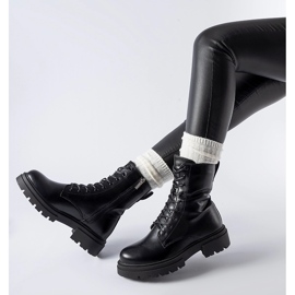 Bottes Heights isolées noires le noir 2