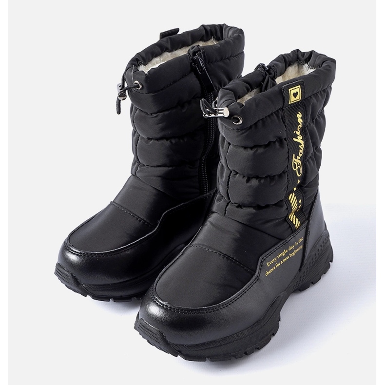 Bottes de neige hautes isolées noires Taziano 1