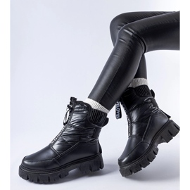 Bottes de neige Lessard matelassées isolées noires 1