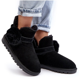 Bottes de neige en daim avec découpes pour femmes, noir Eraclio le noir 10