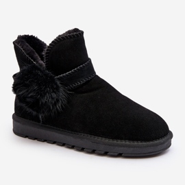Bottes de neige en daim avec découpes pour femmes, noir Eraclio le noir 2