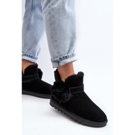 Bottes de neige en daim avec découpes pour femmes, noir Eraclio le noir 5