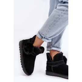 Bottes de neige en daim avec découpes pour femmes, noir Eraclio le noir 6