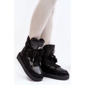 Bottes de neige avec fixations pour femmes D.Franklin DFSH370006 Noir le noir 5
