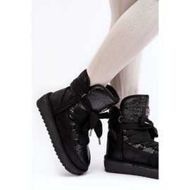Bottes de neige avec fixations pour femmes D.Franklin DFSH370006 Noir le noir 6
