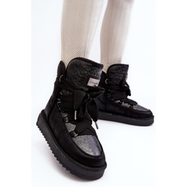 Bottes de neige avec fixations pour femmes D.Franklin DFSH370006 Noir le noir 8
