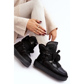 Bottes de neige avec fixations pour femmes D.Franklin DFSH370006 Noir le noir 3