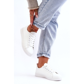 News Baskets classiques en cuir pour femmes Blanc illimité 3