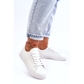 News Baskets classiques en cuir pour femmes Blanc illimité blanche 2