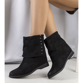 PA1 Bottes noires à clous de Sullivan le noir 1