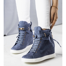 BM Baskets compensées bleues 1