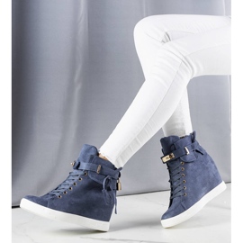 BM Baskets compensées bleues 2