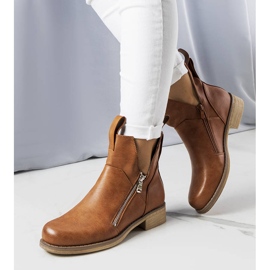 BM Bottines ajourées Pat marron brun 1