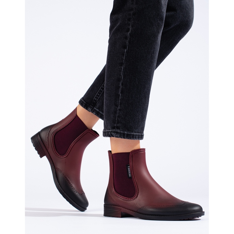 Bottines chelsea T.Sokolski bordeaux femme rouge 1 Bottines chelsea T.Sokolski bordeaux femme rouge 1