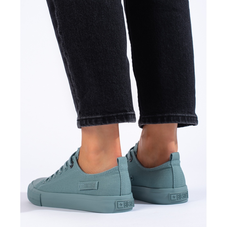 Baskets femme vert foncé Big Star LL274019 1