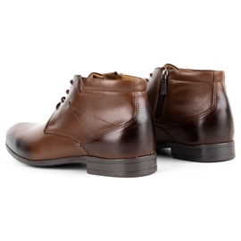 Olivier Chaussures habillées en cuir homme isolées 802MA marron brun 4