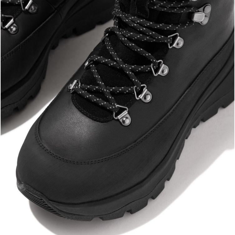 FitFlop Neo-D-Hyker Bottes de marche en tissu imperméable/daim W GP3-090 noir 1