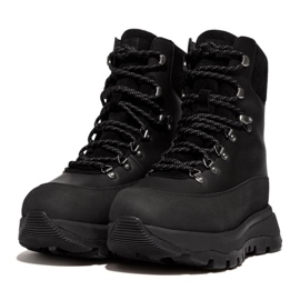 FitFlop Neo-D-Hyker Bottes de marche en tissu imperméable/daim W GP3-090 noir 4