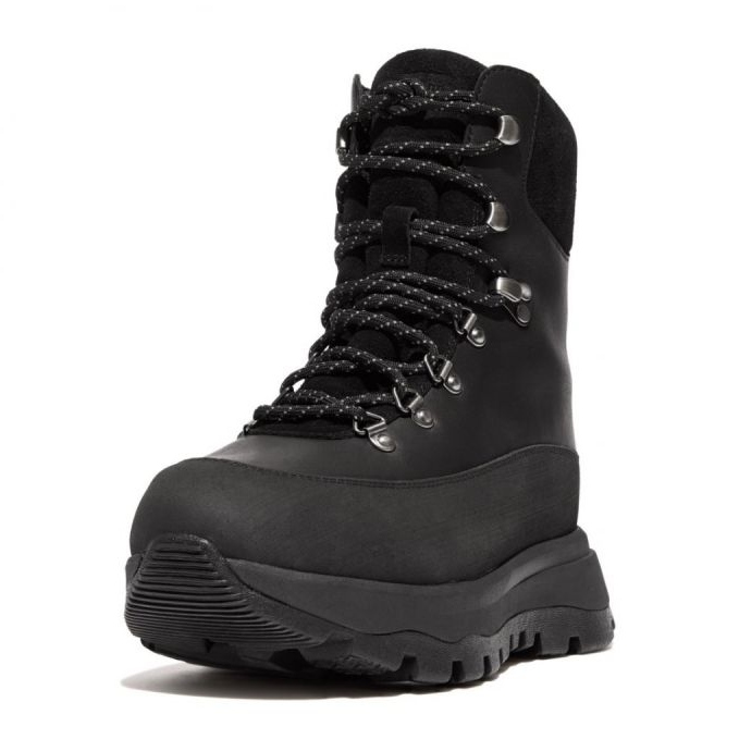 FitFlop Neo-D-Hyker Bottes de marche en tissu imperméable/daim W GP3-090 noir 5