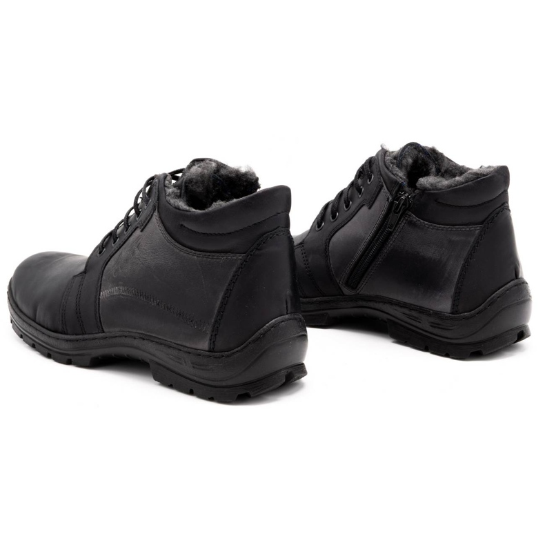 Polbut Bottes d'hiver pour hommes noires K9s le noir 3
