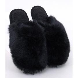 Calvert Chaussons fourrure femme noirs le noir 1