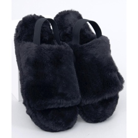 Chaussons femme avec élastique Quarr Noir le noir 1