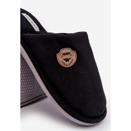 Pantoufles Makis noires classiques pour hommes le noir 2