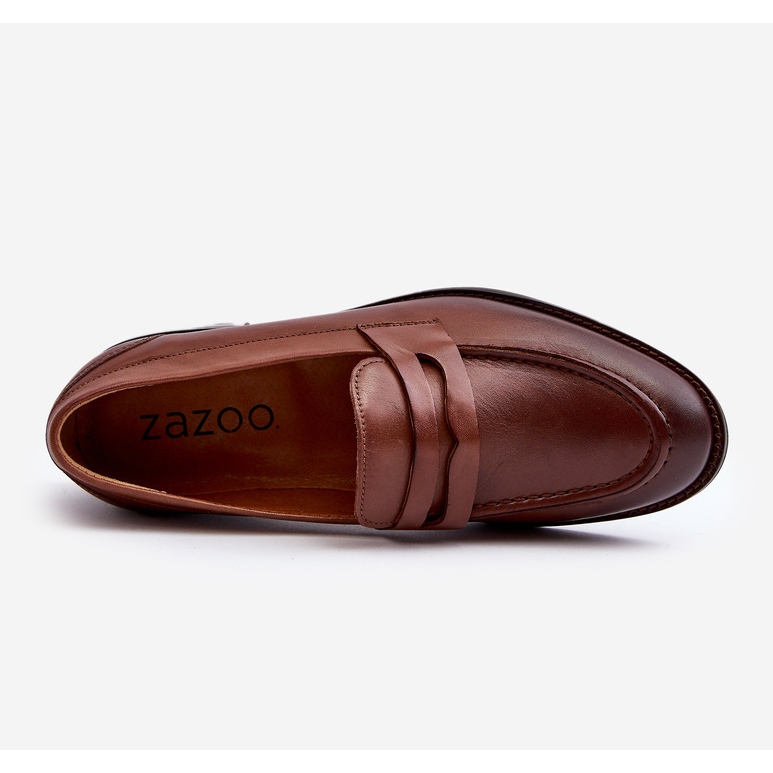 Mocassins En Cuir Homme Zazoo 1570/1 Marron brun 1 Mocassins En Cuir Homme Zazoo 1570/1 Marron brun 1