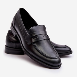 Mocassins En Cuir Homme Zazoo 1570/1 Noir le noir 1