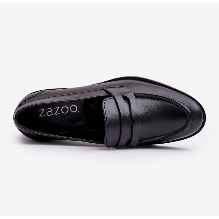 Mocassins En Cuir Homme Zazoo 1570/1 Noir 2