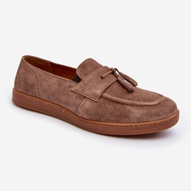 Mocassins En Daim Homme Zazoo 1566 Marron brun 4