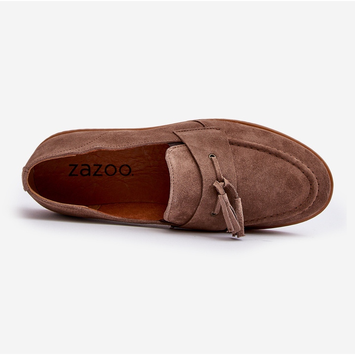 Mocassins En Daim Homme Zazoo 1566 Marron brun 2