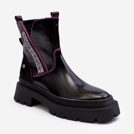 Bottes Femme En Cuir Maciejka 06236-15 Noir le noir 2