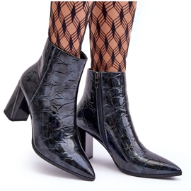 Bottines vernies S.Barski MR870-58 Bleu marine 4 Bottines vernies S.Barski MR870-58 Bleu marine 4