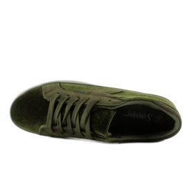 Baskets en velours BL70P Vert Foncé 3