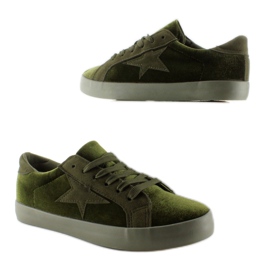 Baskets en velours BL70P Vert Foncé 6